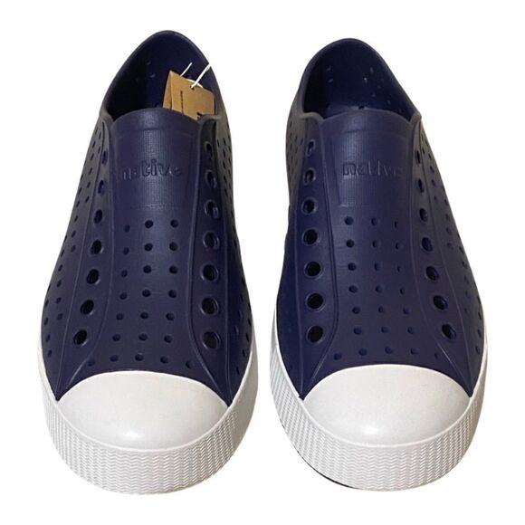 NWT Native Shoes Nautical Jefferson Navy and White - Picture 3 of 10